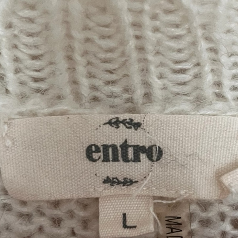 Entro•Multi Color Stripe Crew Neck Sweater - Picture 4 of 6